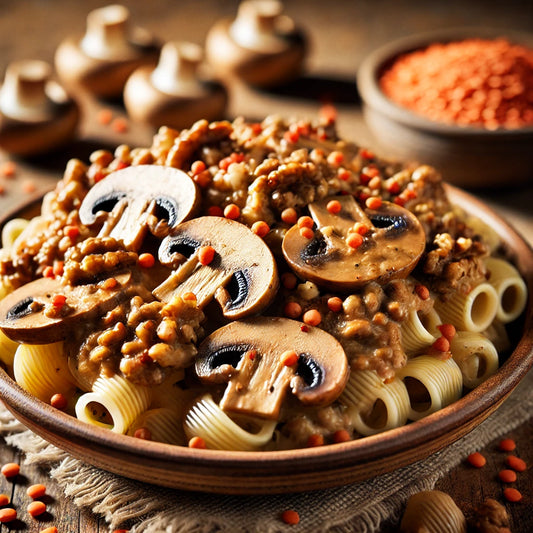Amino Pasta con funghi e crema i noci