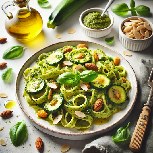 Aminopasta al Pesto di Zucchine e Mandorle